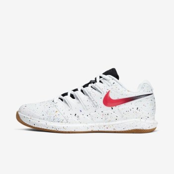 Nike Court Air Zoom Vapor X - Férfi Teniszcipő - Fehér/Világos Türkiz/Piros